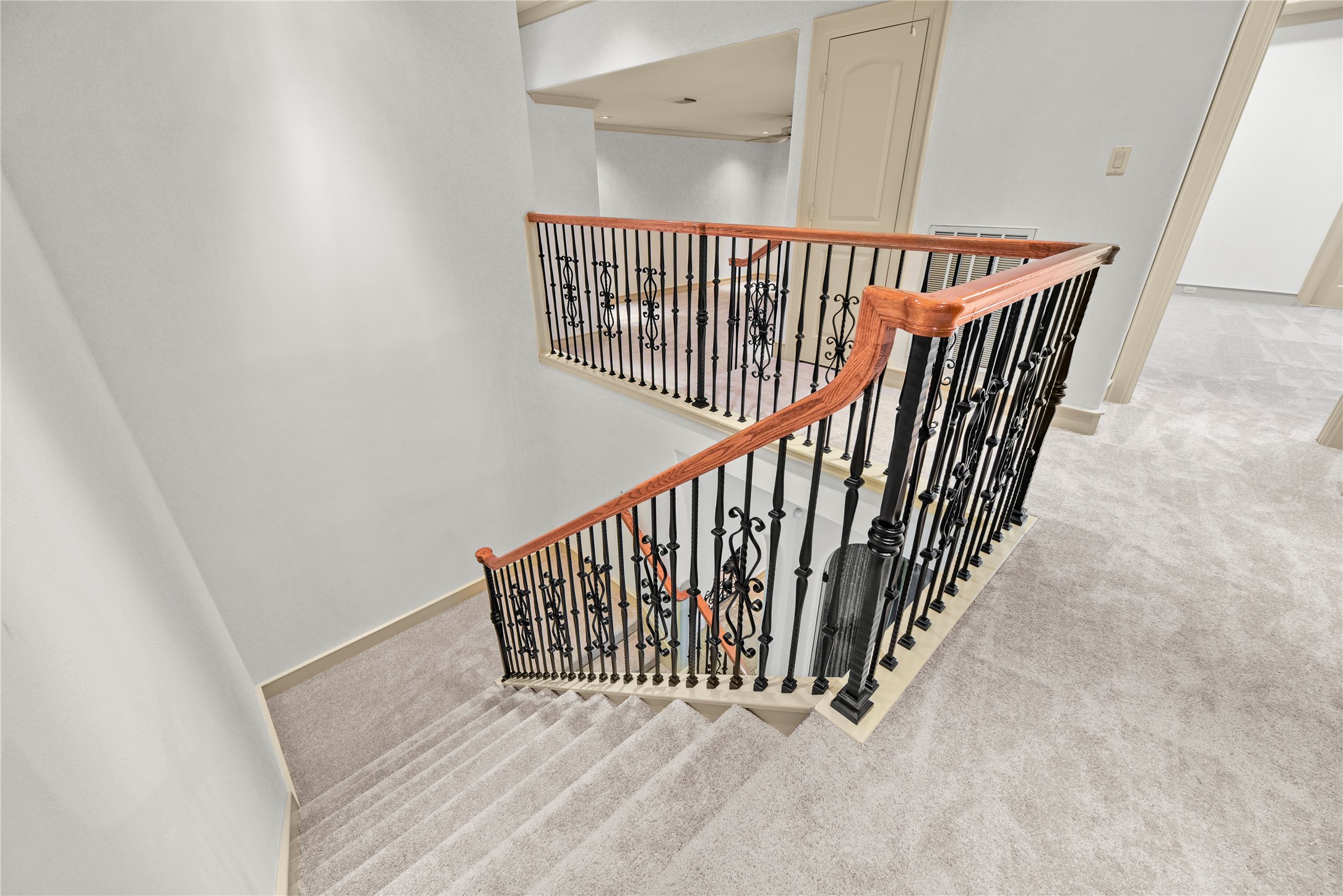 16610 Champagne Falls Court Spring, TX 77379 - Photo 34 of 45 wooden floor with staircase