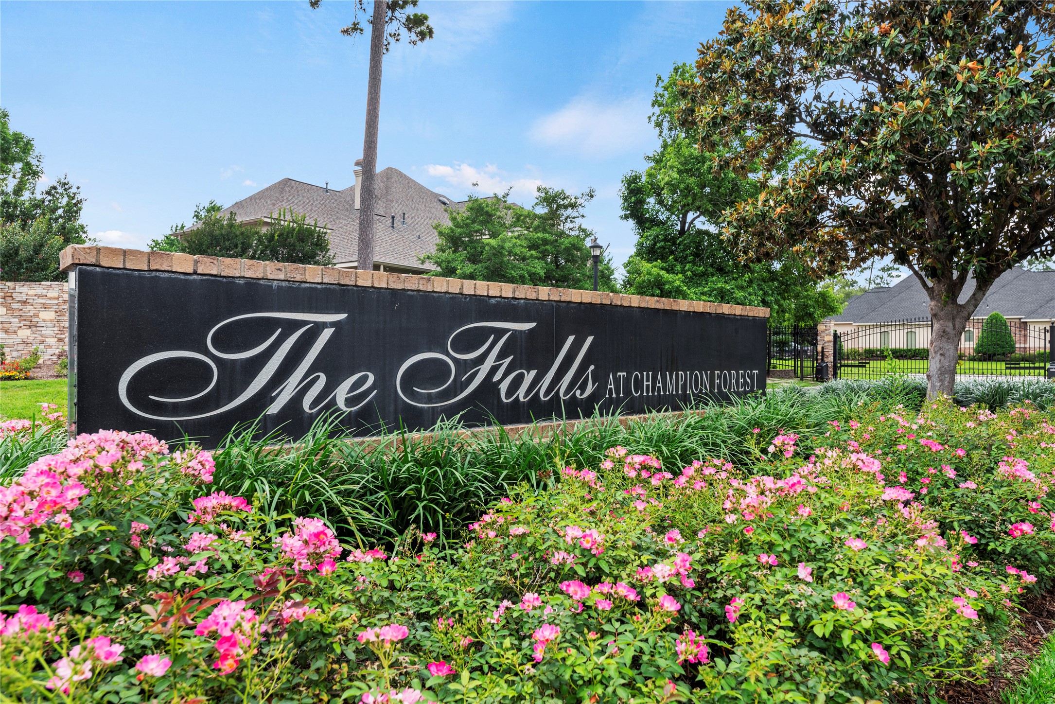 16610 Champagne Falls Court Spring, TX 77379 - Photo 41 of 45 a view of sign board with plants in the background