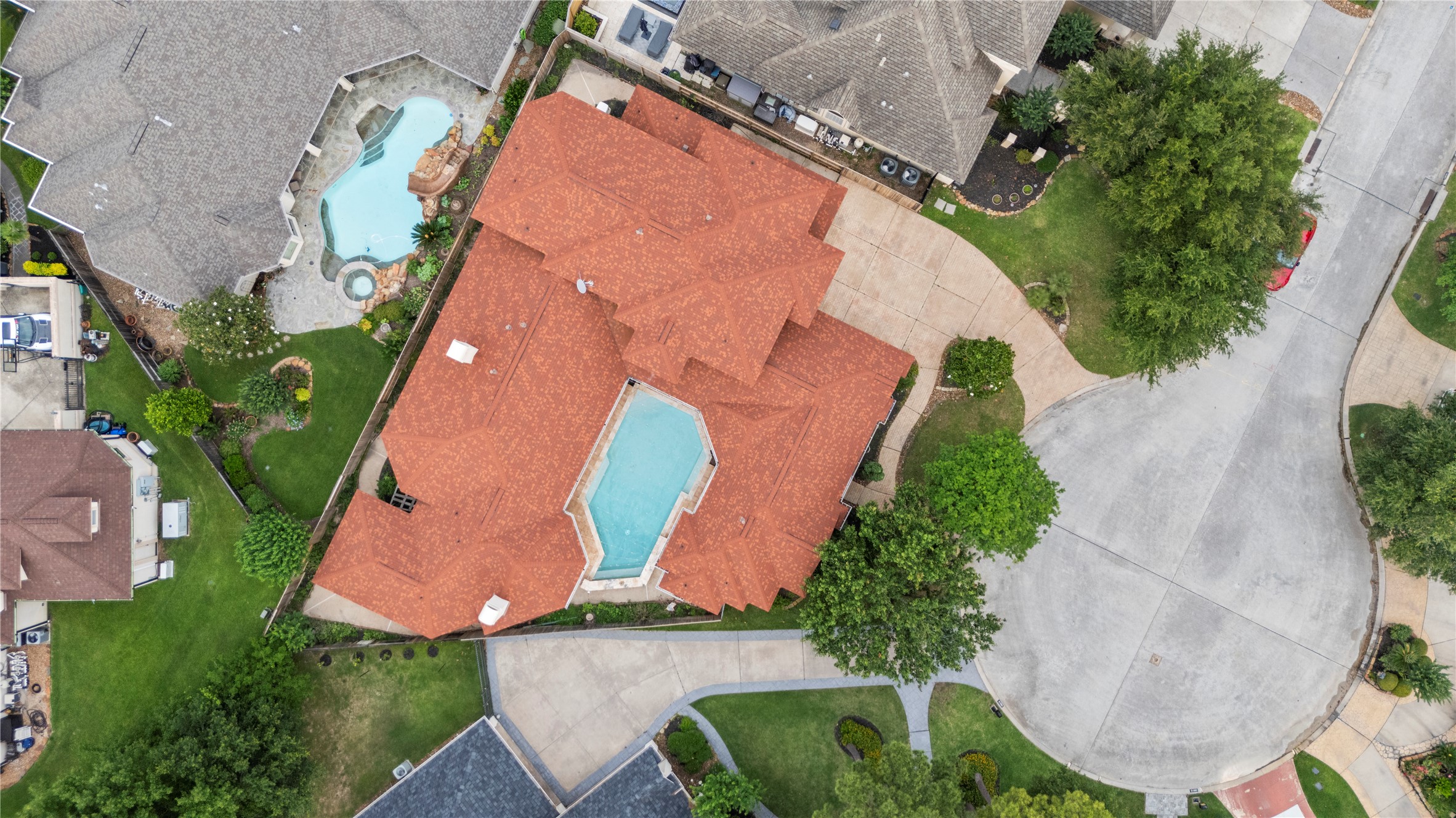 16610 Champagne Falls Court Spring, TX 77379 - Photo 45 of 45 an aerial view of house with yard