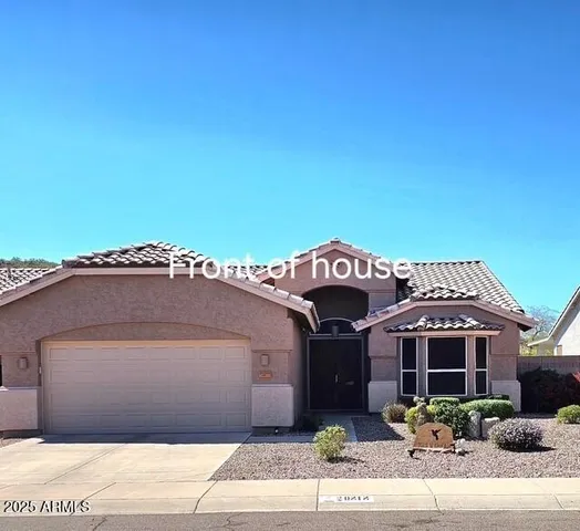 a front view of a house