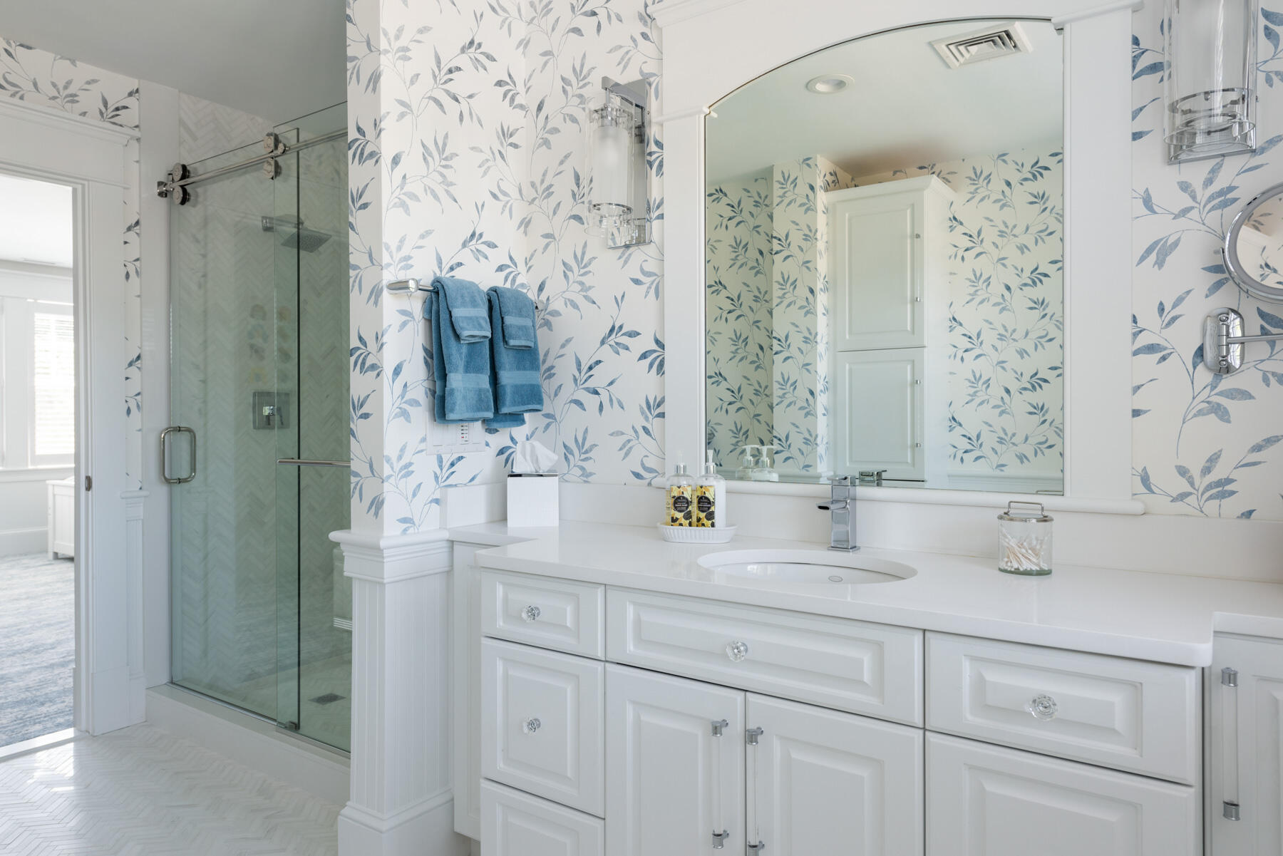 350 Windswept Way Osterville, MA 02655 - Photo 16 of 32 a bathroom with a sink and a mirror