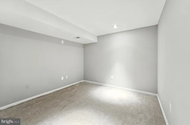 a view of an empty room