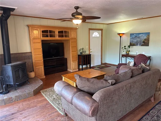 a bedroom with a bed and furniture