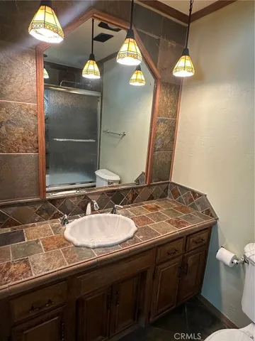 a view of a snow on the mountain