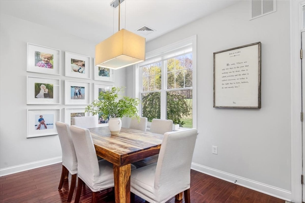 159 Hms Stayner Drive, Unit 159 Hingham, MA 02043 - Photo 7 of 35 a view of a dining room with furniture window and wooden floor