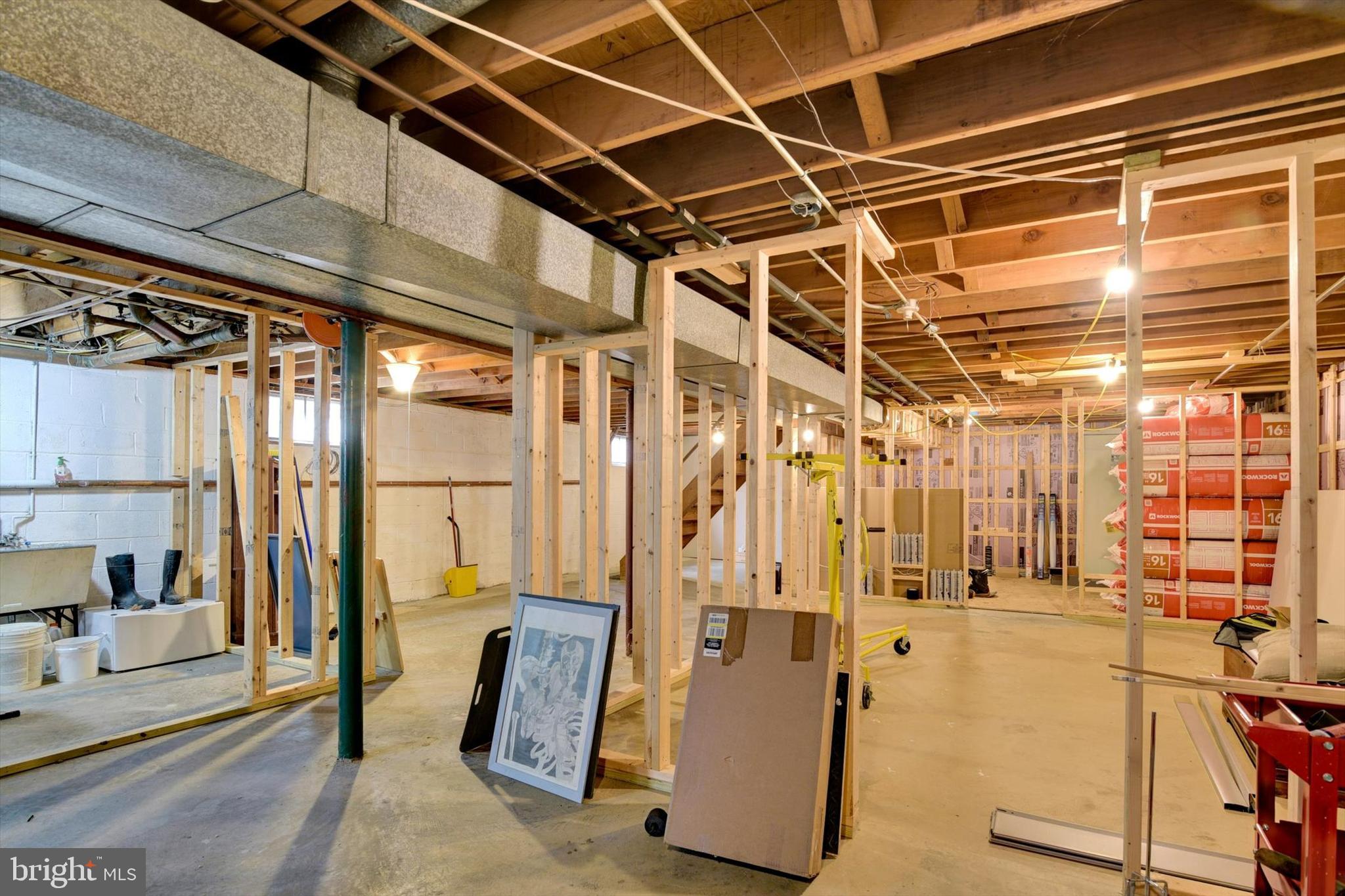 189 Hollen Road Baltimore, MD 21212 - Photo 24 of 26 Great start on finished basement.