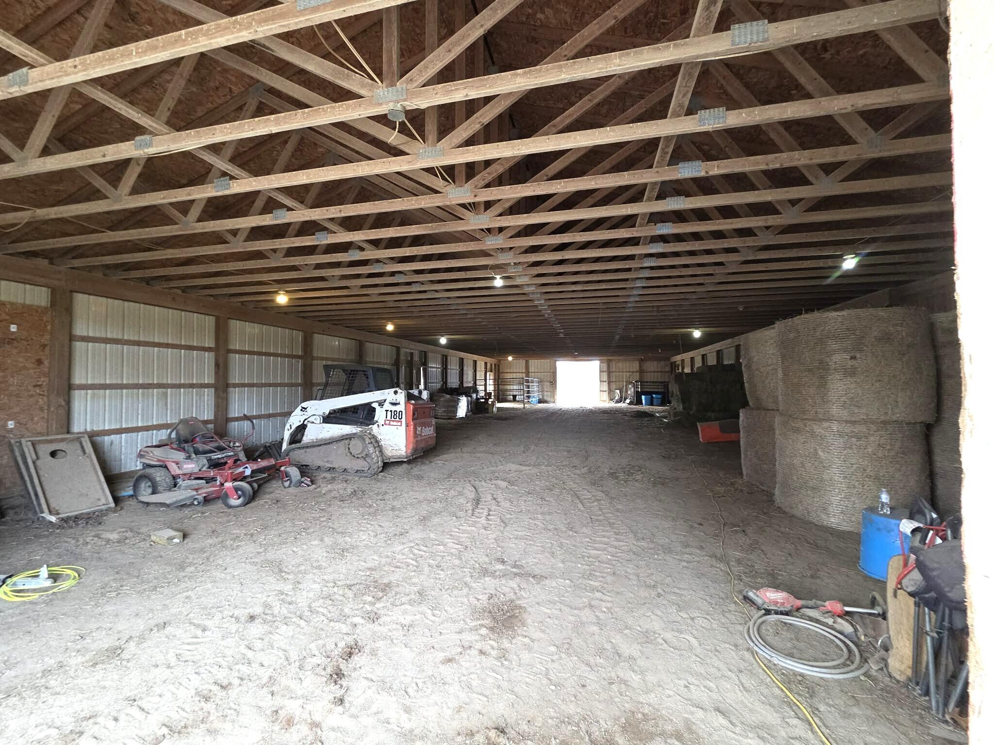 12409 Bellevue Road Battle Creek, MI 49014 - Photo 20 of 42 inside pole barn
