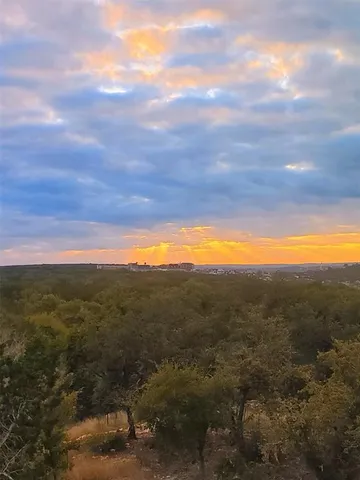 a view of city and mountain