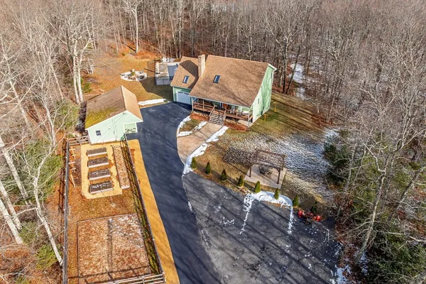 a view of outdoor space with seating area