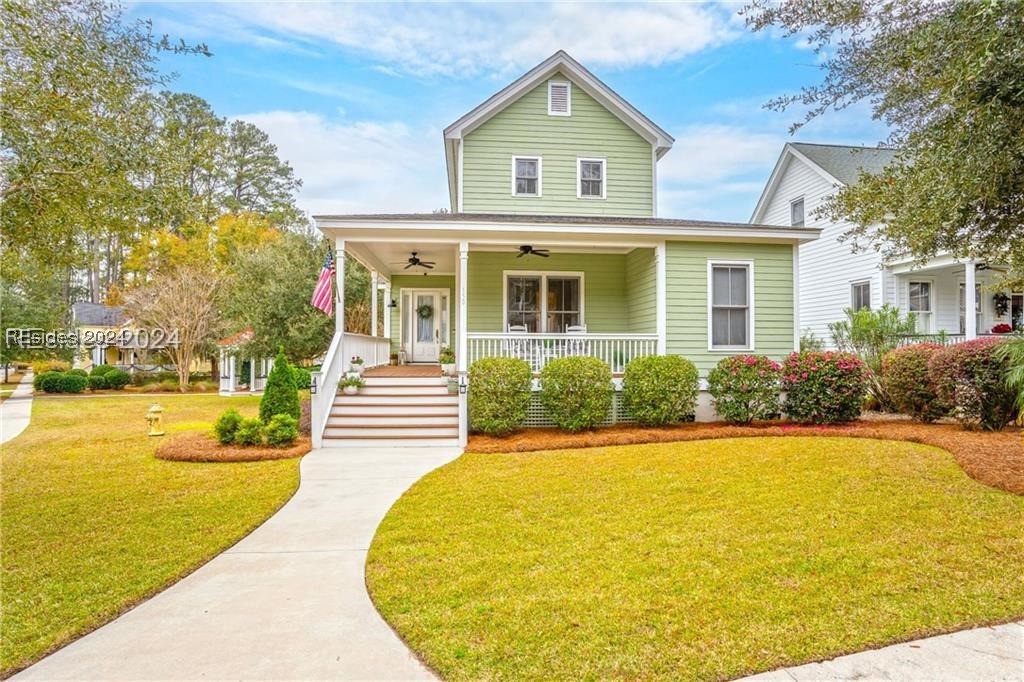 150 Willow Point Road Beaufort, SC 29906 - Photo 1 of 1 View of front of property with a front lawn, ceili