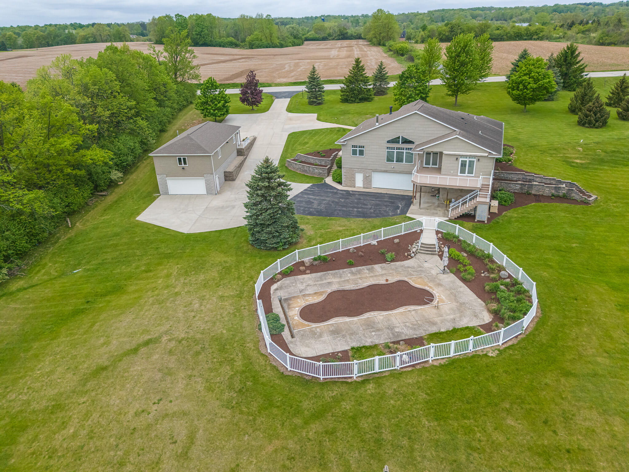 11604 North Granville Road Mequon, WI 53097 - Photo 46 of 49 Aerial View From the Rear of Home