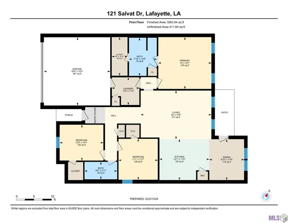 $1,695 | 121 Salvat Drive, Lafayette, LA 70507