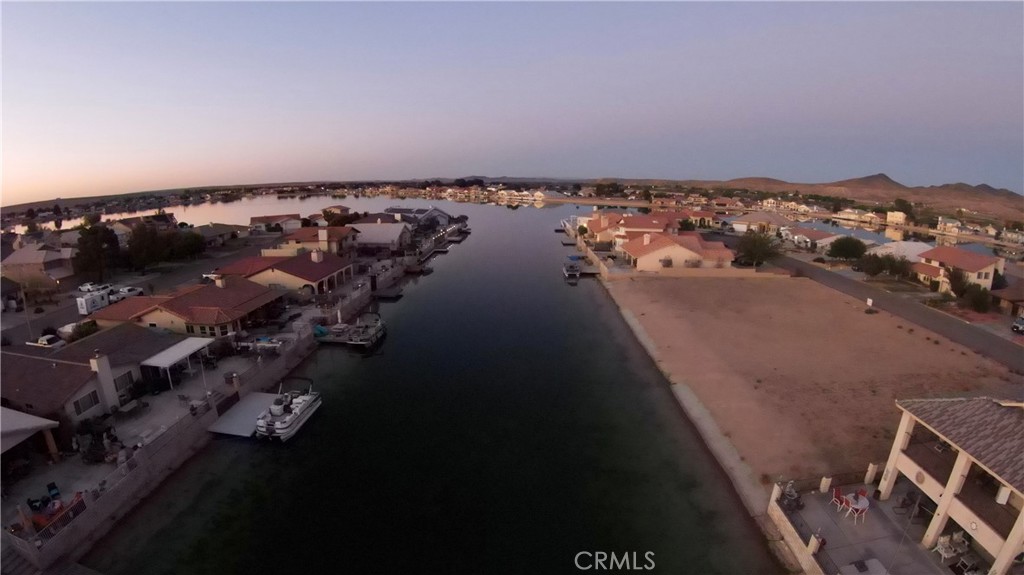 26422 Edgewater Lane Helendale, CA 92342 - Photo 3 of 4 an aerial view of a house with a lake view