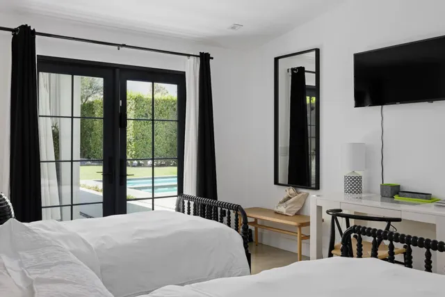 a close view of sink and cabinets