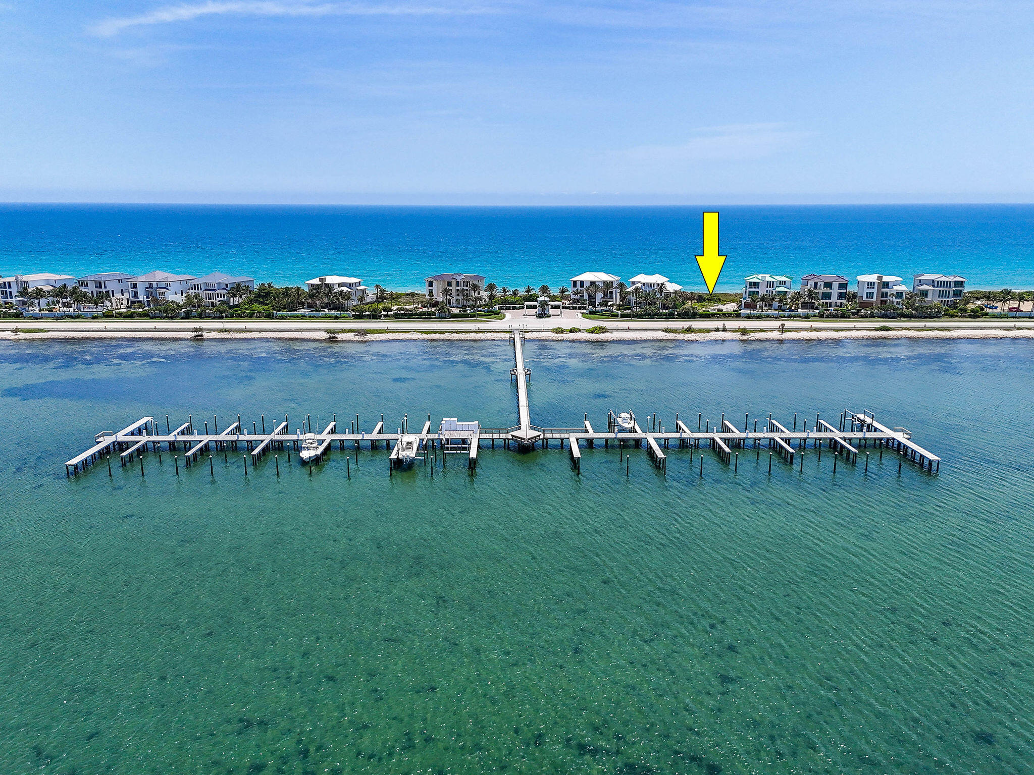 8128 South Ocean Drive Jensen Beach, FL 34957 - Photo 15 of 26 an aerial view of tennis court