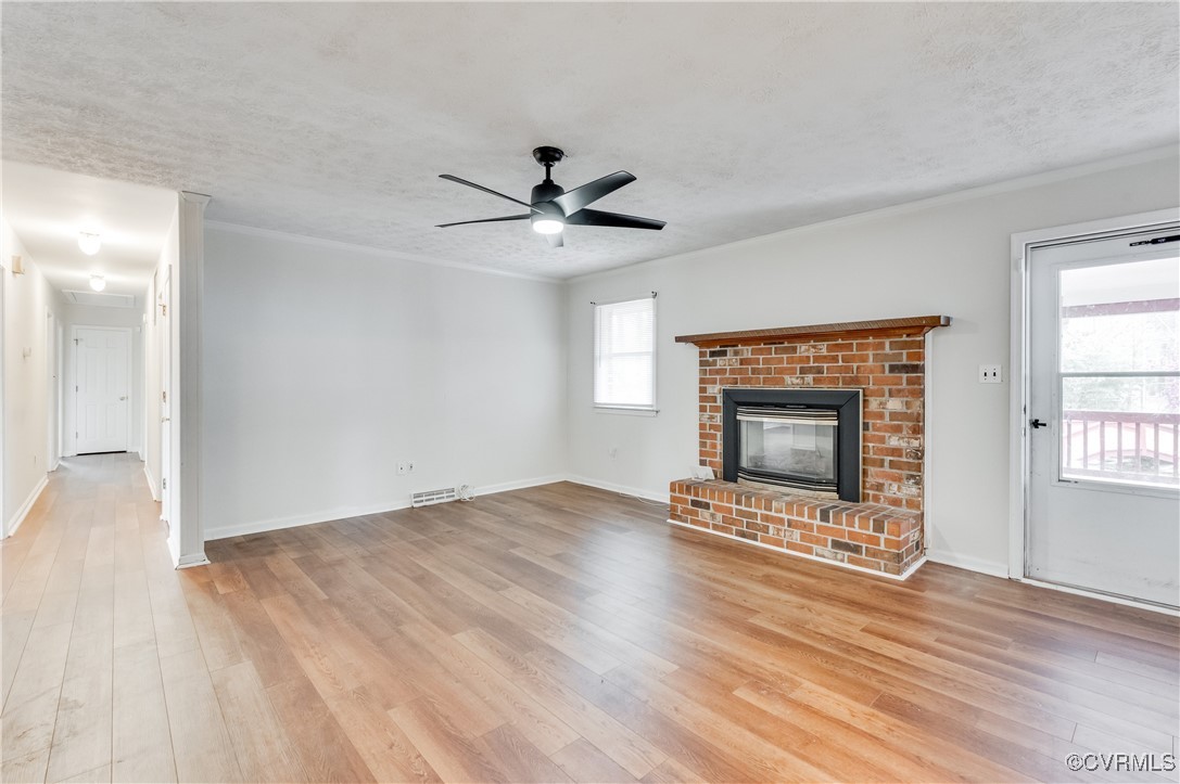 6618 Bull Hill Road Prince George, VA 23875 - Photo 11 of 23 View 1 - Fireplace with Gas Logs