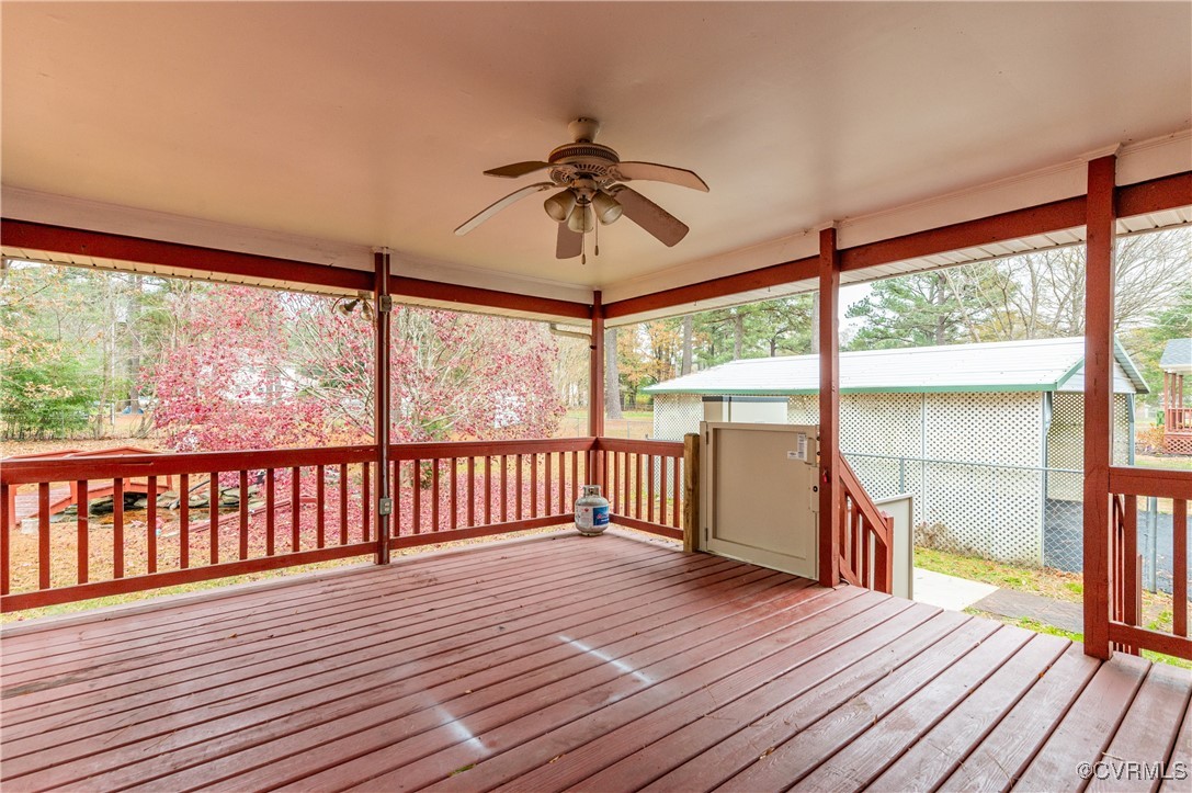 6618 Bull Hill Road Prince George, VA 23875 - Photo 19 of 23 Huge Covered Deck- Can be easily screened