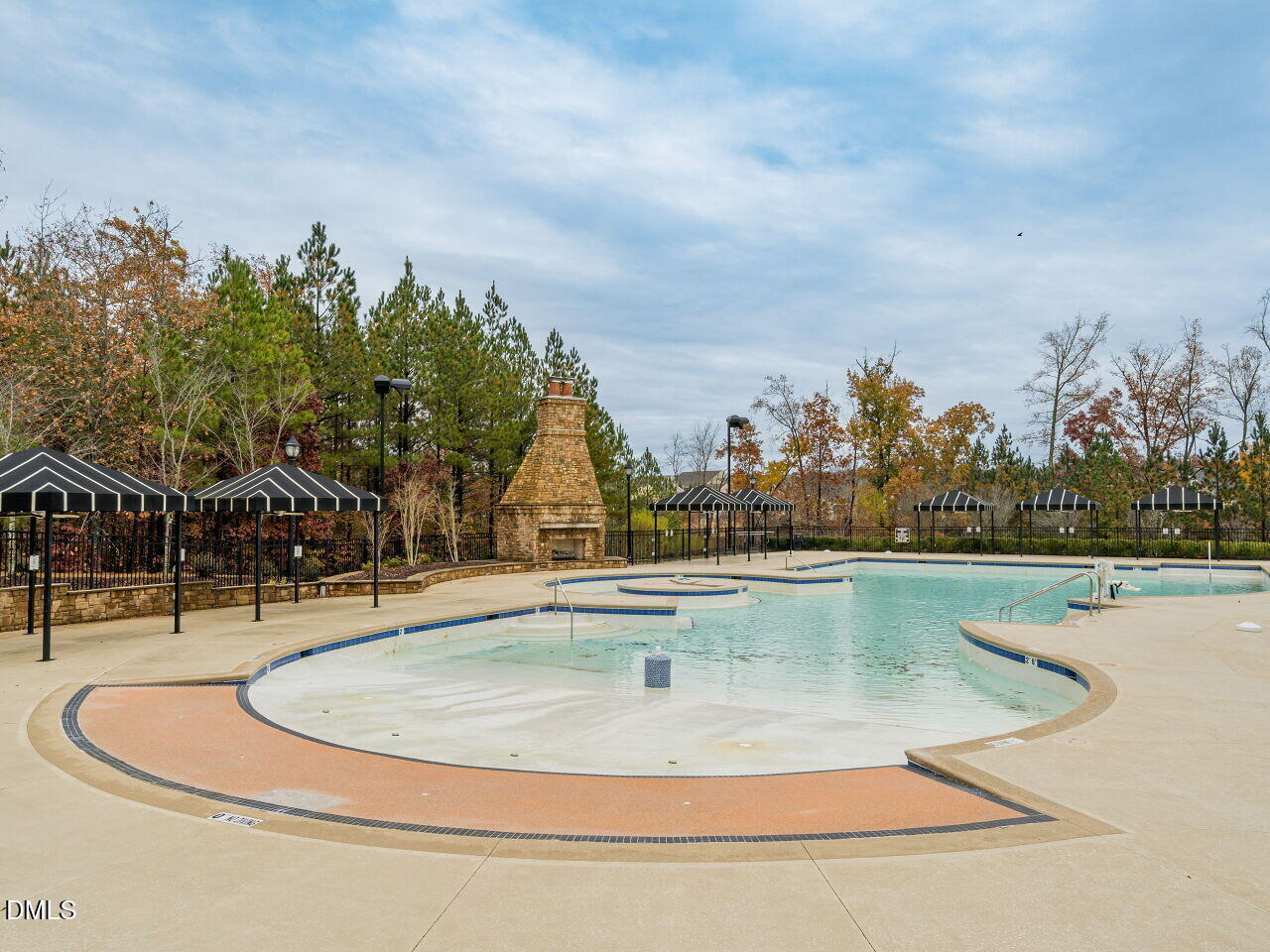 123 Merganser Way Durham, NC 27703 - Photo 34 of 37 a view of a swimming pool with an outdoor seating
