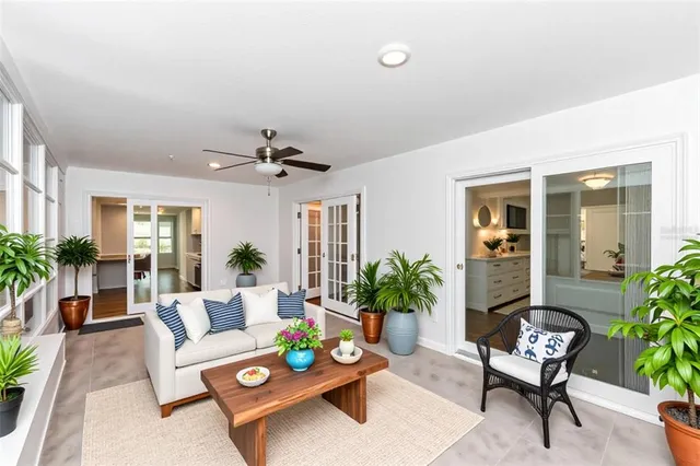 a house view with garden space