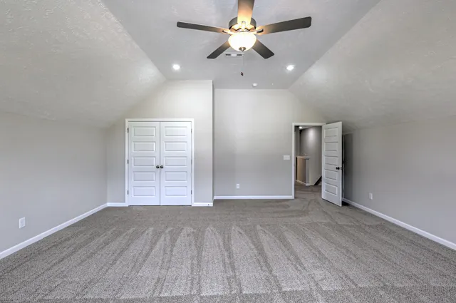 a view of a big room with a big yard and large tree