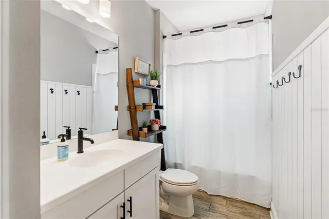 a view of swimming pool from a balcony