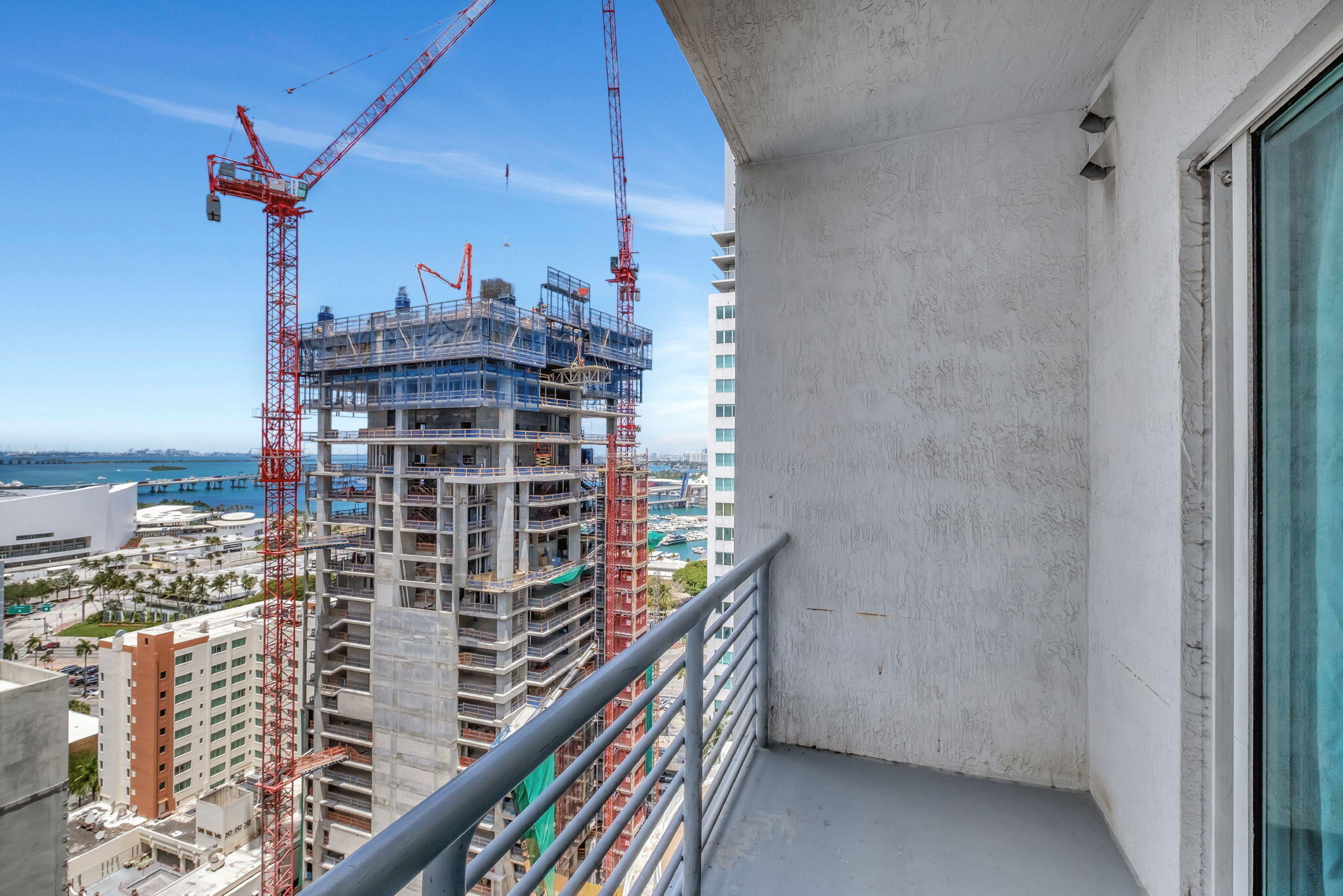 234 Northeast 3rd Street, Unit 2206 Miami, FL 33132 - Photo 19 of 30 a view of a balcony with city view