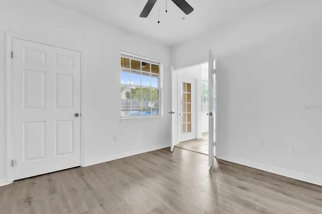 wooden floor in an empty room