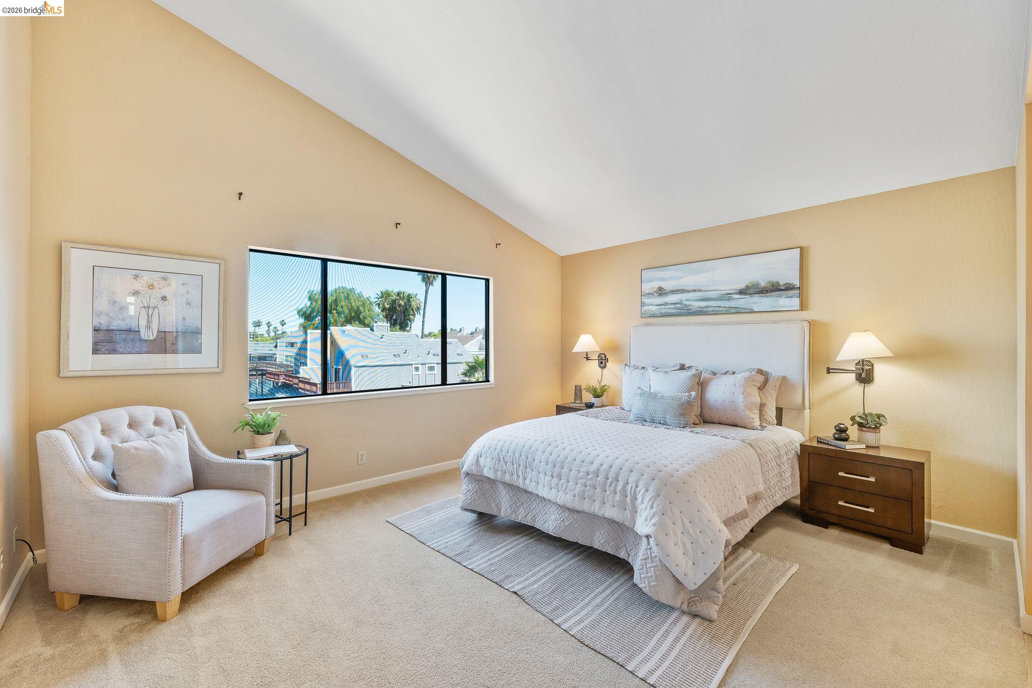 2051 Sand Point Road Discovery Bay, CA 94505 - Photo 24 of 47 Spacious room with vaulted ceilings and wall-to-wall carpeting
