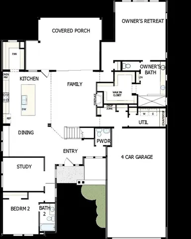 a view of a floor plan