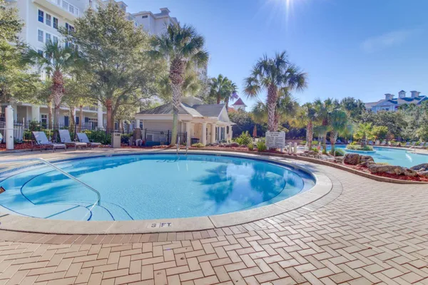 a view of outdoor space yard and swimming pool