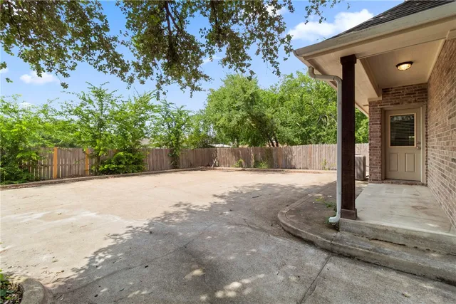 a brick building with a window