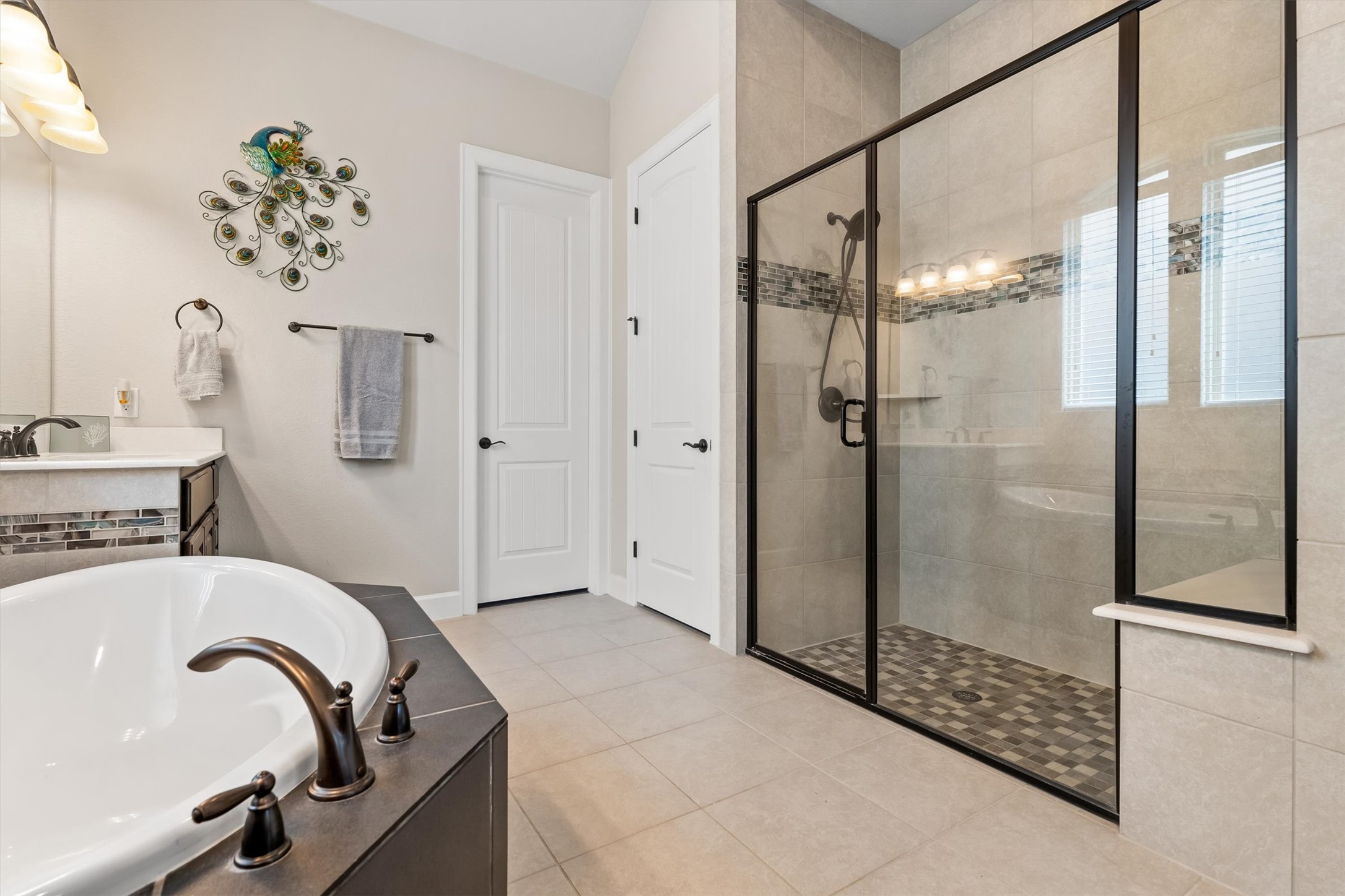 1004 Hezekiah Lane Leander, TX 78641 - Photo 19 of 36 a bathroom with a bathtub and shower