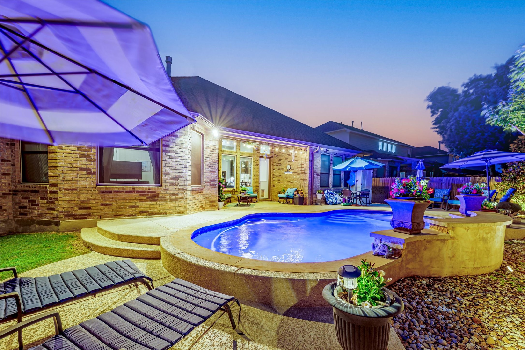1004 Hezekiah Lane Leander, TX 78641 - Photo 35 of 36 a view of swimming pool with outdoor seating