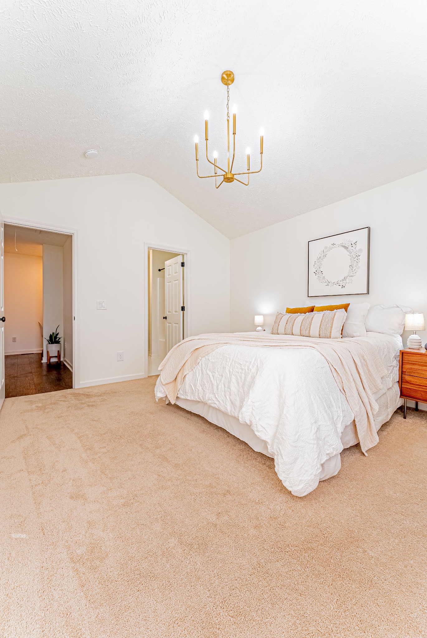 423 Compton Lane Franklin, TN 37069 - Photo 20 of 23 a bedroom with a bed and a lamp on table