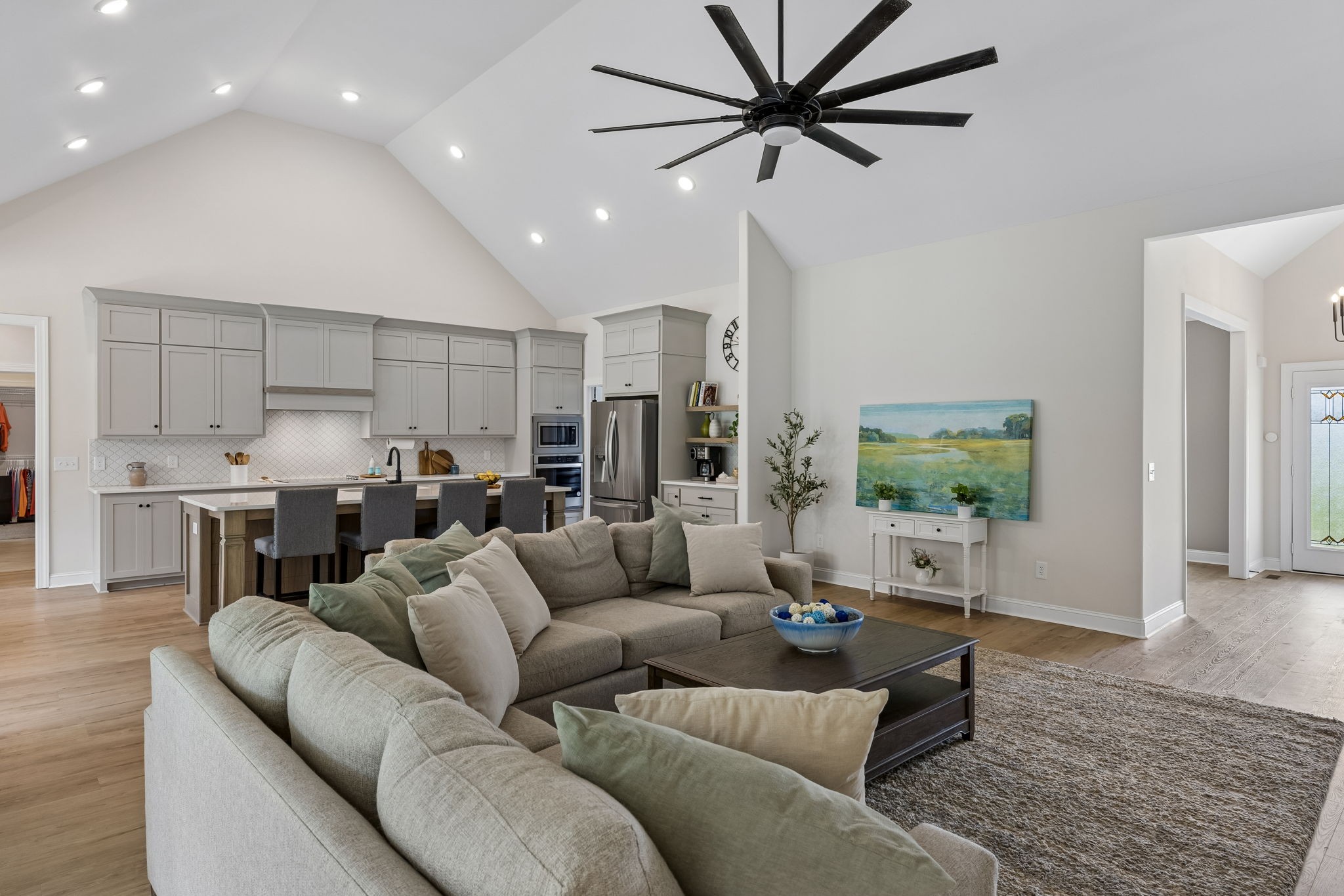 8708 Newtown Road Rockvale, TN 37153 - Photo 10 of 50 a living room with furniture and a view of kitchen
