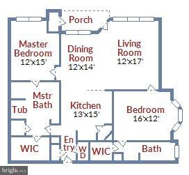 508 Sunset View Terrace Southeast, Unit 106 Leesburg, VA 20175 - Photo 25 of 25 Floor Plan
