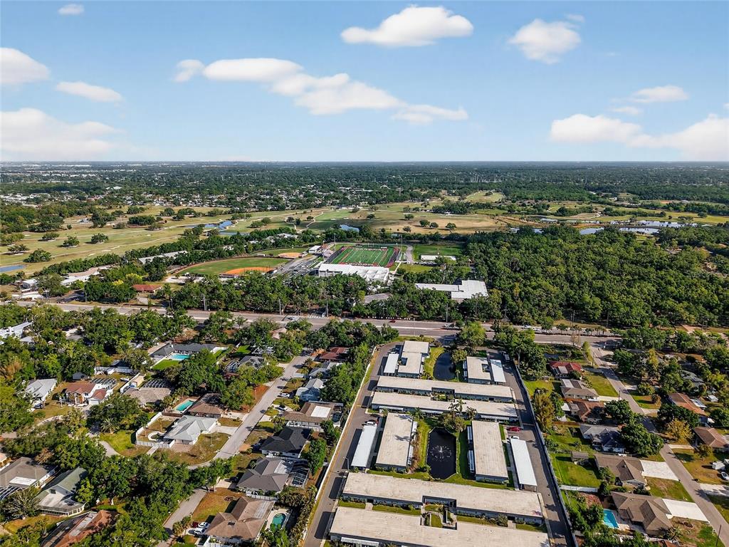 4160 Fruitville Road, Unit 11 Sarasota, FL 34232 - Photo 47 of 63 an aerial view of a city with lots of residential buildings