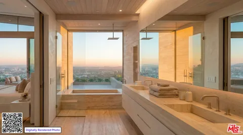 a bathroom with sink a bathtub and next to a window