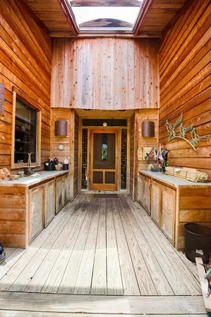 a view of kitchen with microwave and stove