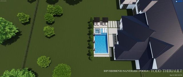 a balcony view with a dining table and chairs with wooden floor