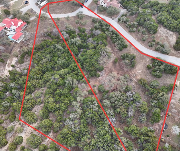 20114 Victoria Chase Leander, TX 78645 - Photo 9 of 14 Aerial view of property's location with property boundaries highlighted
