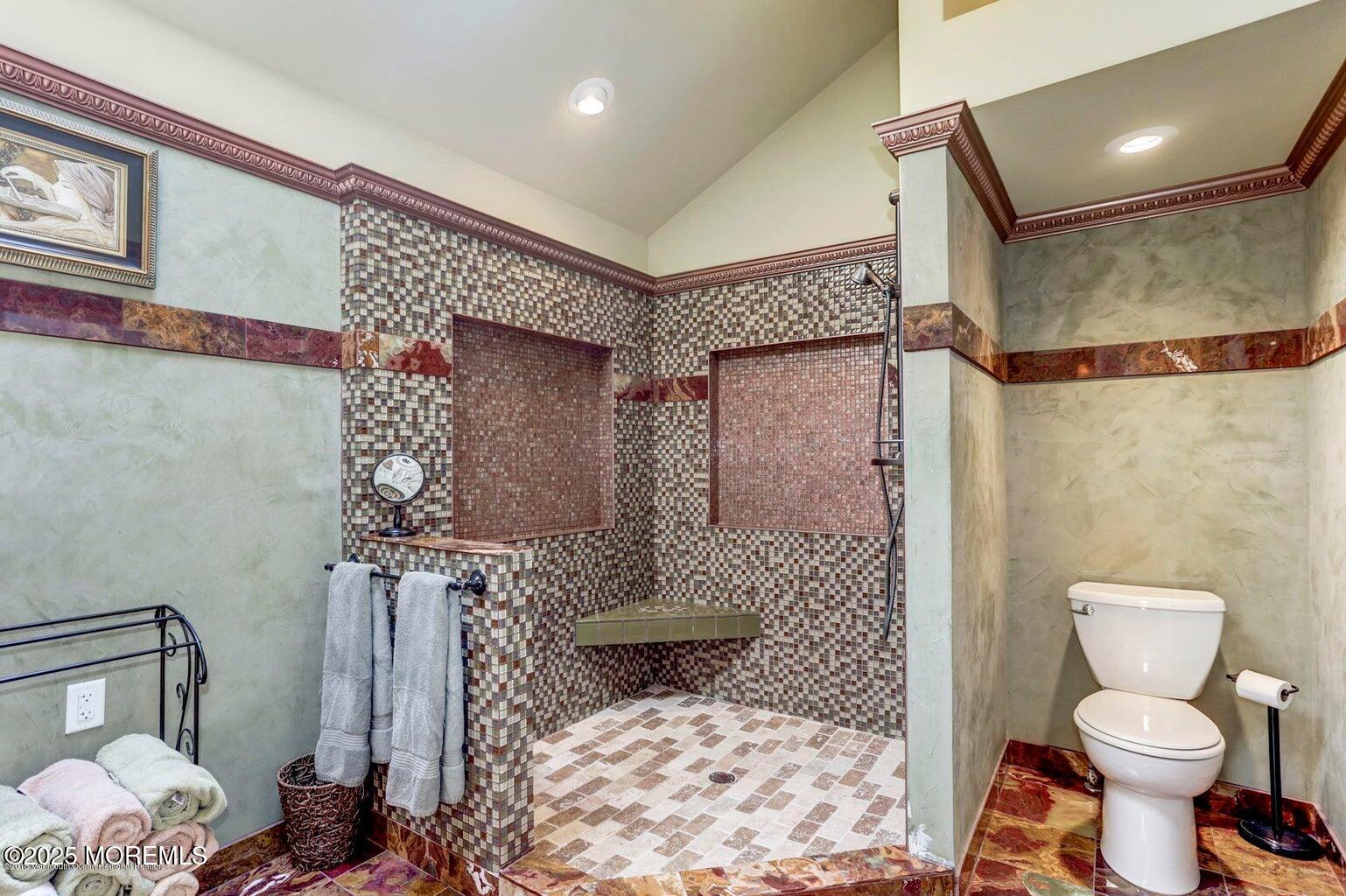 6 Diamond Lane Howell, NJ 07731 - Photo 27 of 78 a bathroom with a toilet and a shower