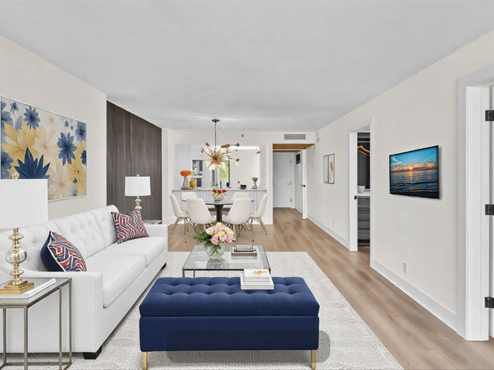 21 Royal Palm Way, Unit 3030 Boca Raton, FL 33432 - Photo 15 of 24 a living room with furniture and wooden floor