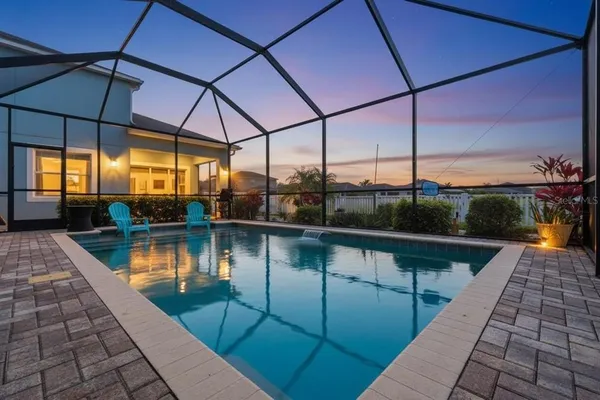 a front view of a house with entertaining space