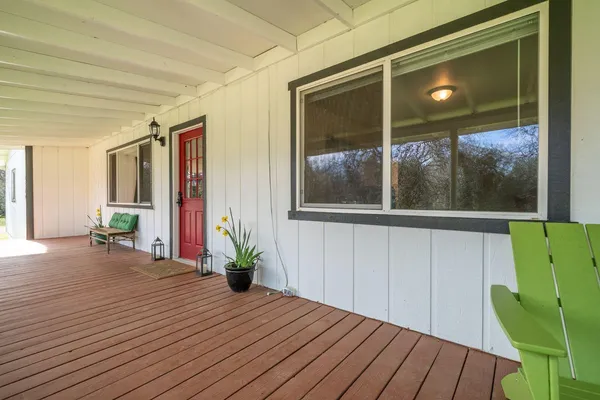 a view of a house with a porch