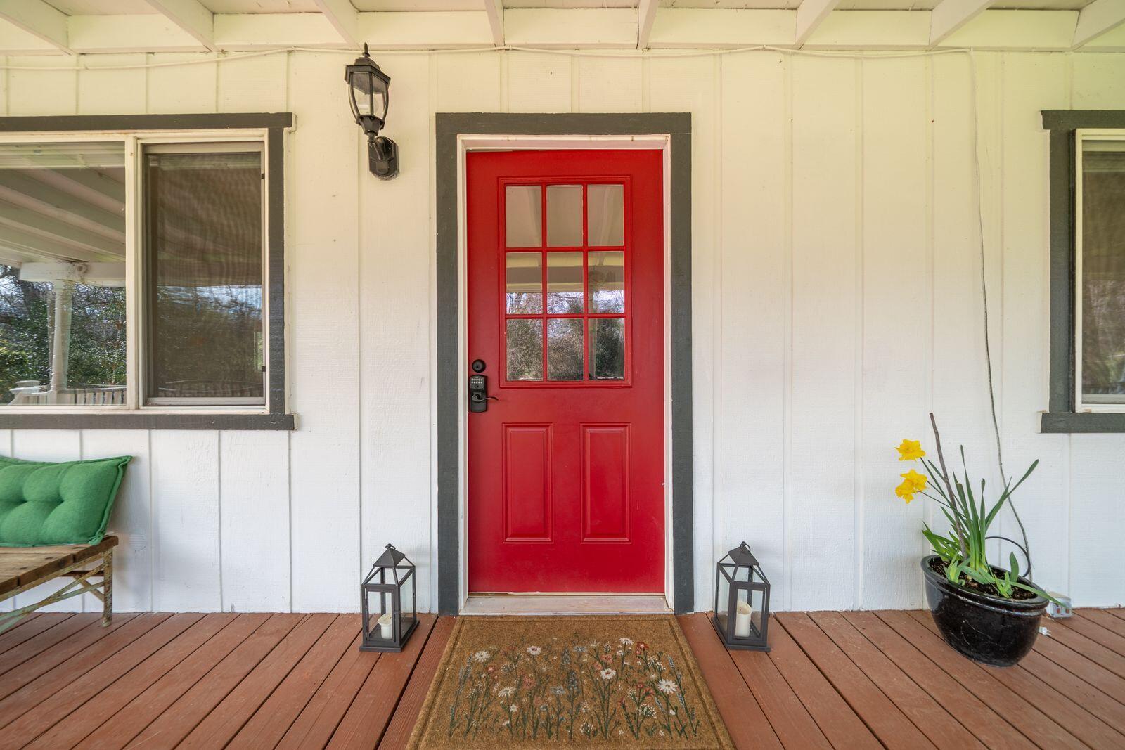 9380 Placer Road Redding, CA 96001 - Photo 5 of 47 a view of front door of house