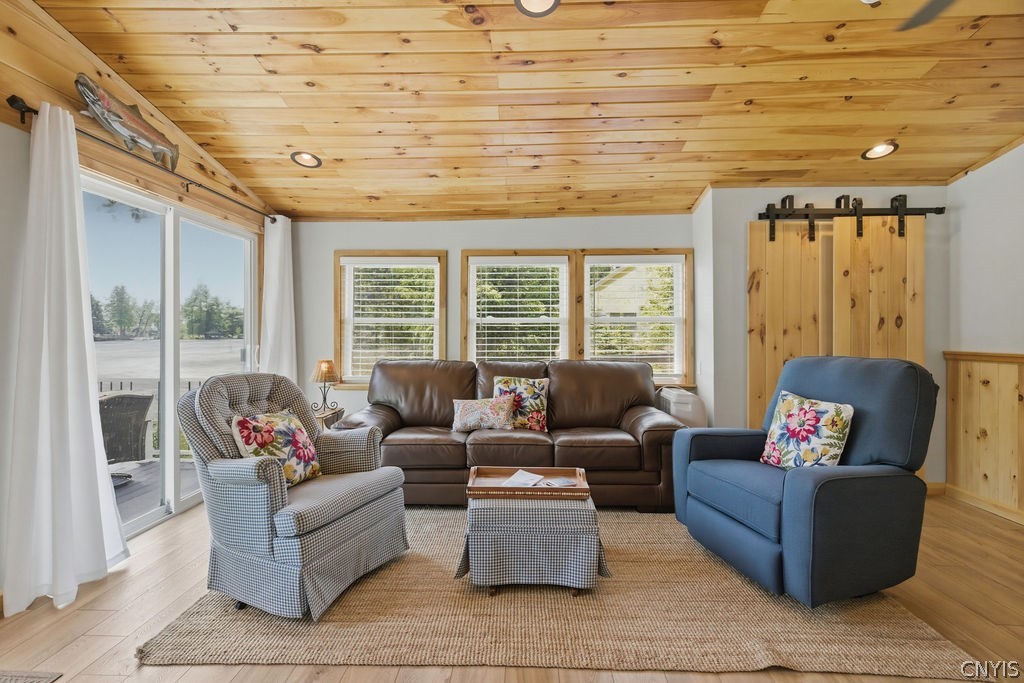3744 North Lake Road Nelson, NY 13061 - Photo 5 of 40 Light and bright combined with the warm wood ceili
