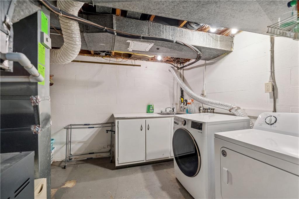 2 Lear Drive Pittsburgh, PA 15235 - Photo 35 of 43 a view of storage and utility room with washer and dryer
