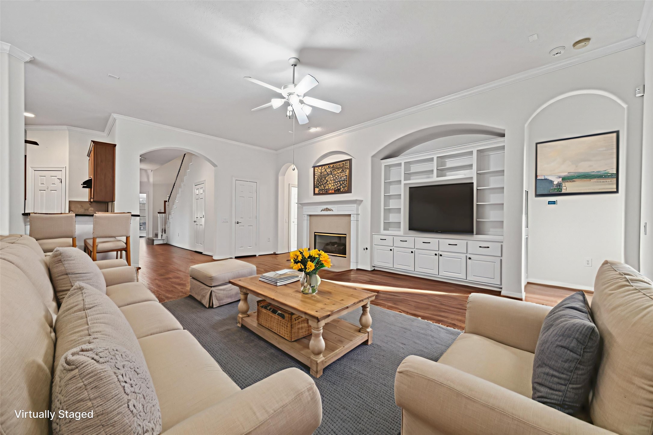 27 Sovereign Way Conroe, TX 77384 - Photo 10 of 49 Living space virtually staged