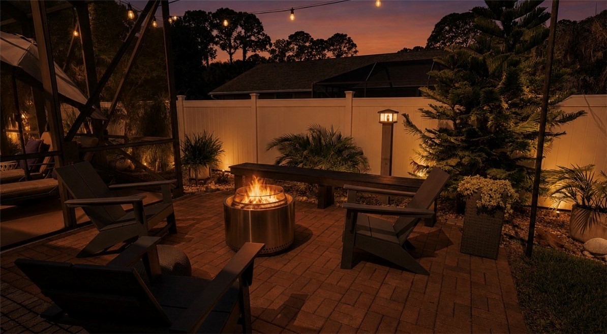 1771 Mistletoe Street Sebastian, FL 32958 - Photo 32 of 36 a view of a couches in the patio